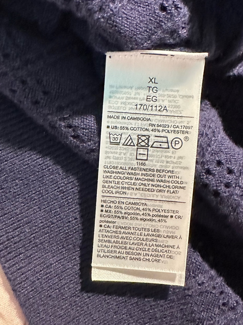 Old Navy Cotton Knit Short Sleeve Crop Polo - Picture 6 of 6
